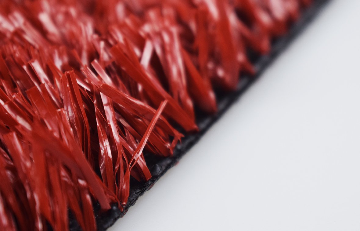 12MM FIBRILLATED RED COLOR BASKETBALL GRASS