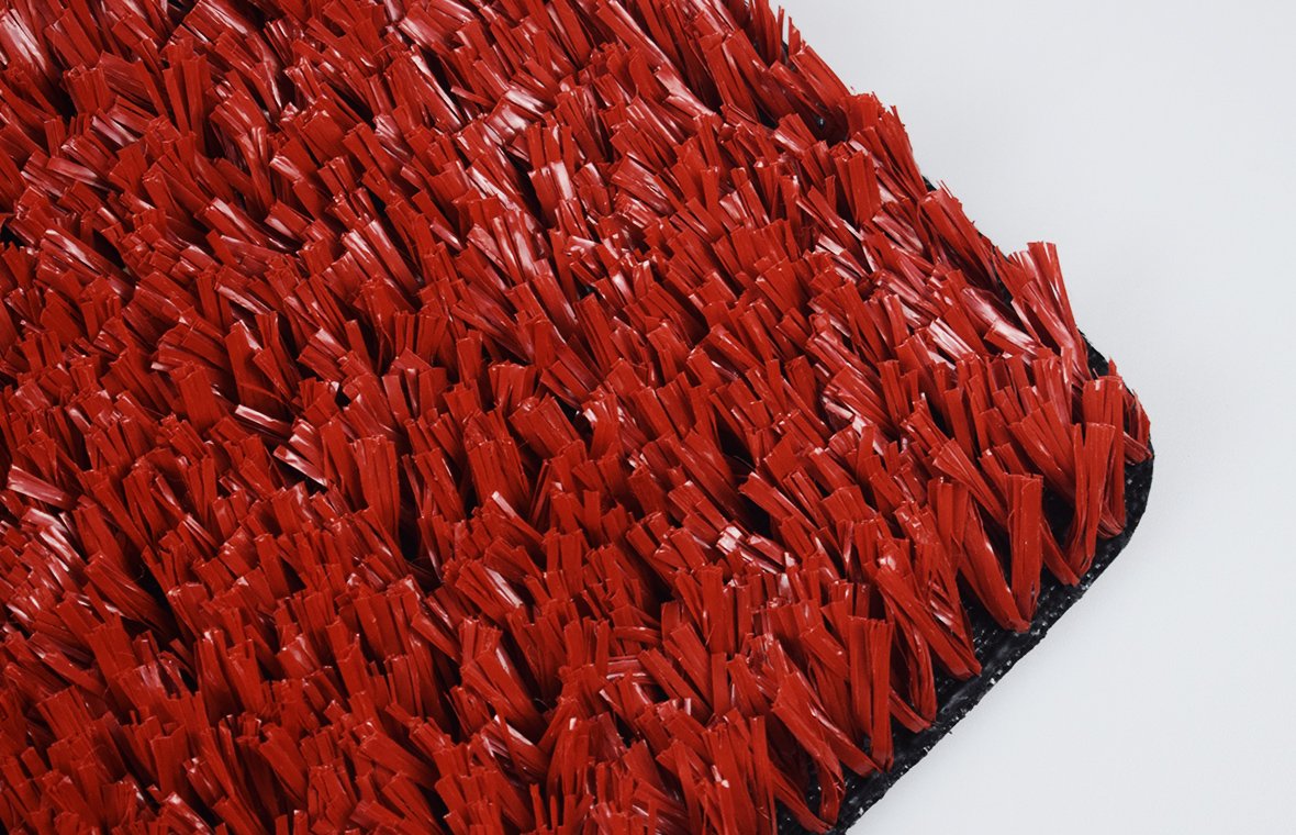 12MM FIBRILLATED RED COLOR BASKETBALL GRASS
