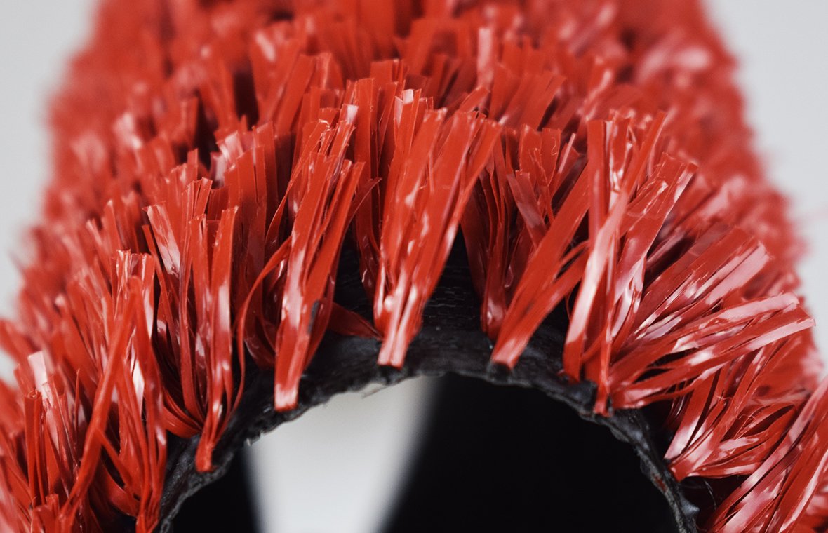 12MM FIBRILLATED RED COLOR BASKETBALL GRASS